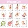 24PCS Fairy Cupcake Toppers Fairies Party Cake Picks Garden Birn Birthday Party Decorations for Elves Theme Baby Shower Supplies