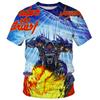 Summer Fashion Trend 3D Printing Anime T-shirt Rock Short Sleeved Gothic Casual Comfortable Short Sleeved Top