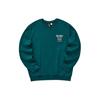 Skechers Colorful Casual Series Letter Number Print Round Neck Knitted Pullover Sweatshirt Unisex Sweatshirt Deep-Sea-Green L124U029-006U