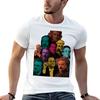 Bekannteste Physiker an einem Ort (Mashup-Collage) T-Shirt Arbeitskleidung Einfaches T-Shirt