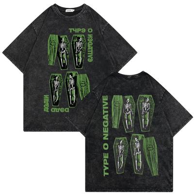 2026 Washed Vintage Type O Negative Who Will Save The Sane Tshirt Men Women Rock Metal Gothic T-shirt Man Oversized Cotton T Shirts