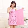 Cartoon Ultra-Fine Fiber Bath Towel: Absorbent, Lint-Free, for Home & Beach, Kids & Adults