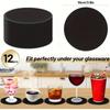 12PCS/Set Silicone Drinking Coasters Drink Coffee Cup Round Cup Mat With Holder Stand Jar Gripper Pads Tableware Accessories