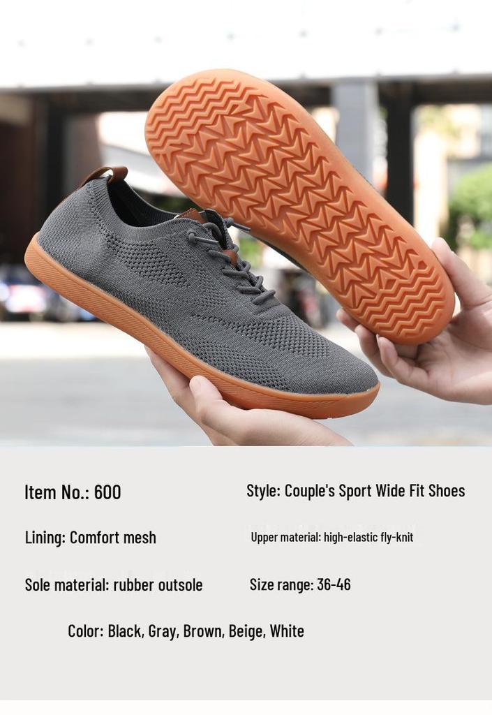 Men’s Breathable Flyknit Shoes - Lightweight, Soft Sole for Spring & Autumn, Available In Multiple Colors