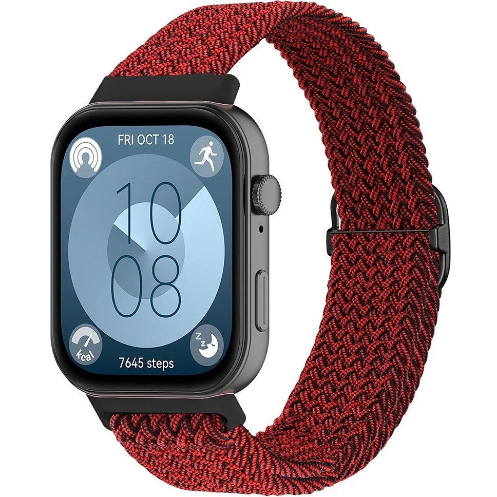 Cinturino in Nylon per Huawei Watch Fit 4 / 4 Pro / 3, Rosso