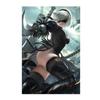 Print Canvas Anime Big Clock Red Skirt Nude Sexy Girl Art Living Room Bedroom Hanging Picture