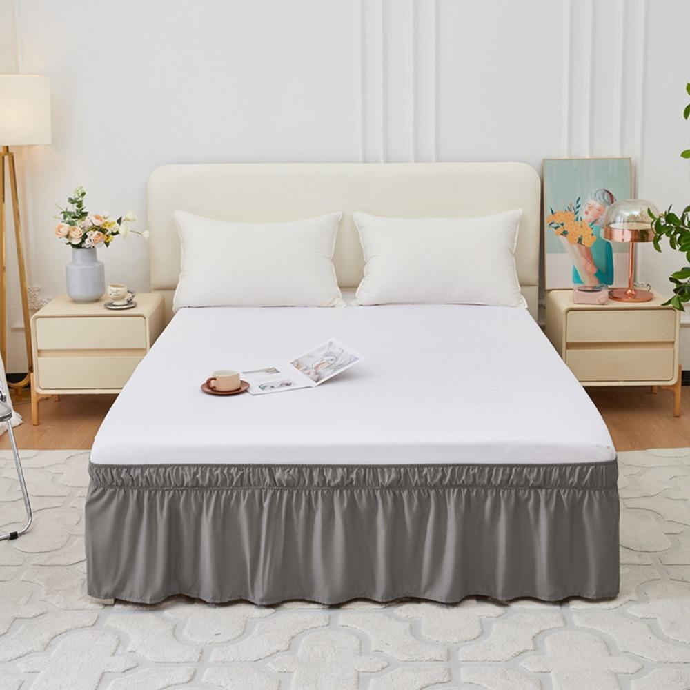 Ruffles Bed Dust Cover Fade Resistant Bed Protector Bed Accessory Bed Skirt  Hotel