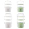 2/3 Layer Egg Cooker Auto Shutoff Electric Egg Cooker 6 Eggs Capacity Tray Multifunctional Egg Poacher for Hard Boiled