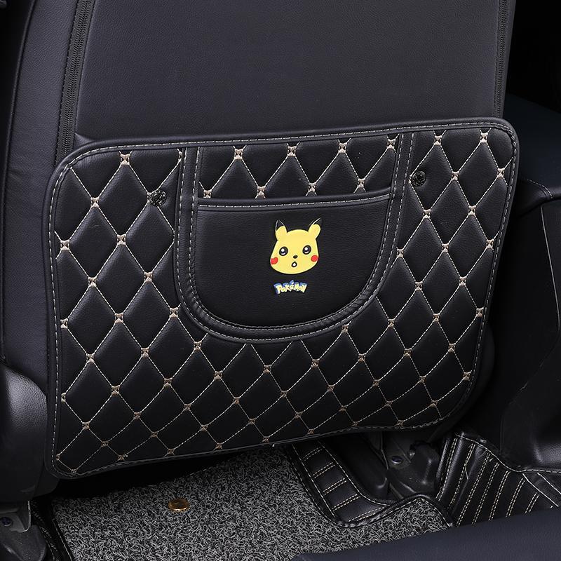 Children's Car Seat Back Protector: Creative Cartoon Kick & Scuff Guard