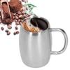 400ml Stainless Steel Beer Mug with Handle Coffee Mugs Milk Tea Cup Gift Drinkware for Office
