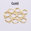 20pcs/lot 14*12mm Gold Earring Hooks Wire Settings Base Hoops Earrings For Jewelry Making Findings Supplies Diy Earrings