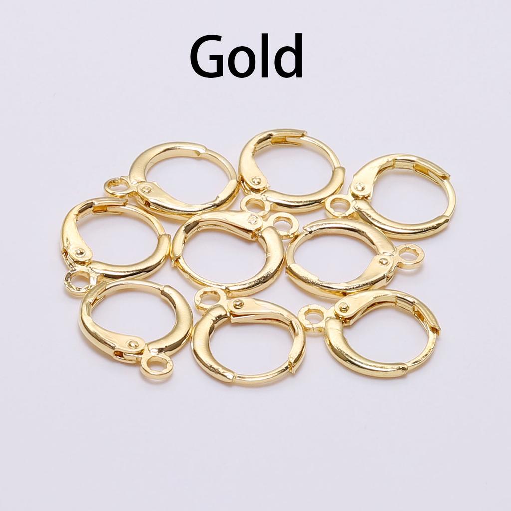 20pcs/lot 14*12mm Gold Earring Hooks Wire Settings Base Hoops Earrings For Jewelry Making Findings Supplies Diy Earrings
