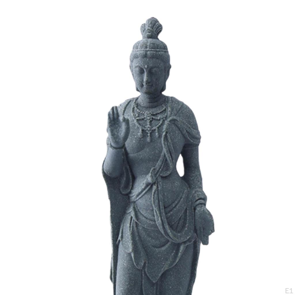 Guan Yin Statue Weibliche Buddha Skulptur Ornament Kuanyin Figur für Schreibtisch