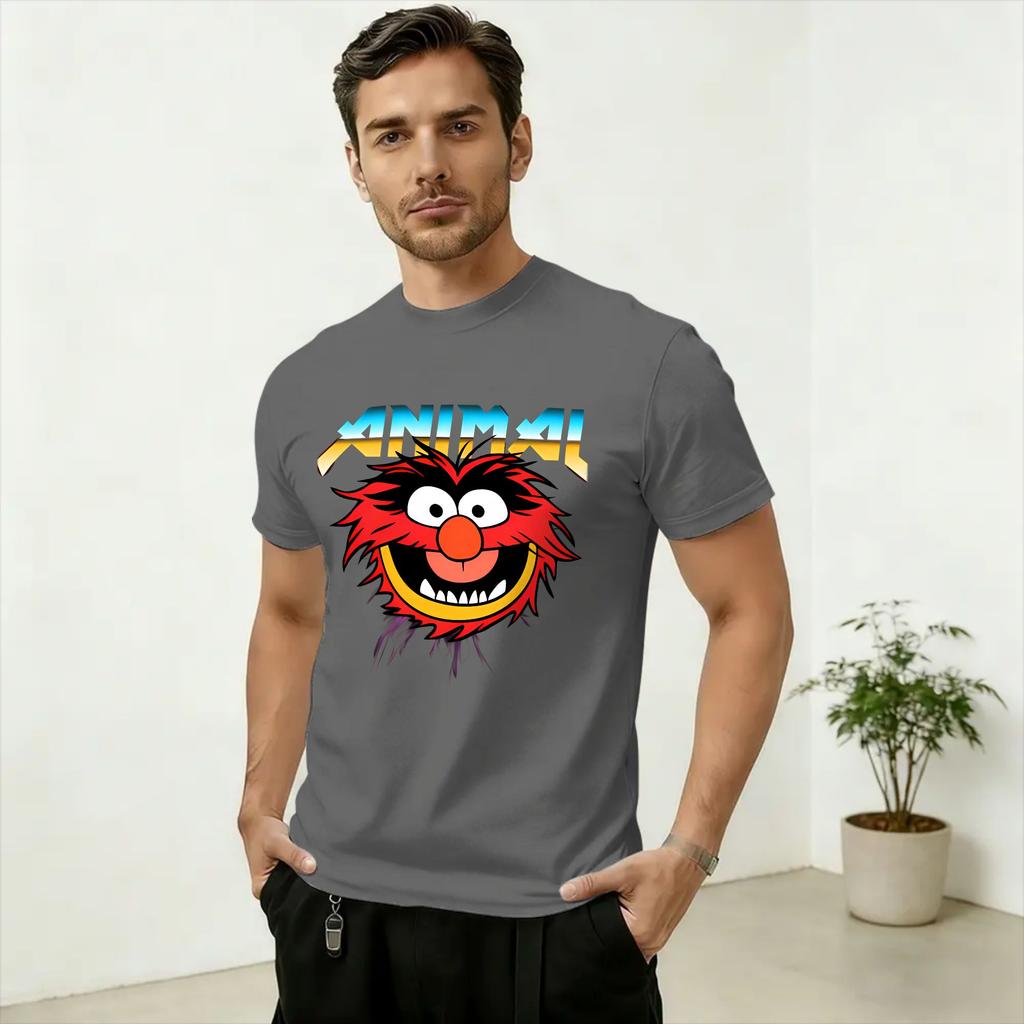 Unisexs TShirts MMuppets Animal Funny 100 Cotton Tee Shirt Short Sleeve T Shirt Crew Neck Clothing Gift Idea