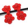 Vintage Flower Pearl Chinese Knot Closure Buttons Traditional Cheongsam Ornament