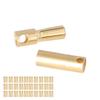 30 Sets Battery Connectors Gold Plated Brass Battery Power Connection Male Female Plug Kit