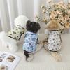 Summer Cute Pet Dog Costume Print Puppy T-shirt Sweatshirt Breathable Chihuahua Teddy Tank Top Dog Clothes for Small Medium Dog