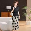 Mamas Sommer-Mode Schlankmachendes Zweiteiliges Kleid Set für 2026: Stilvolles Cardigan-Top & Rock für Frauen mittleren Alters und ältere Frauen