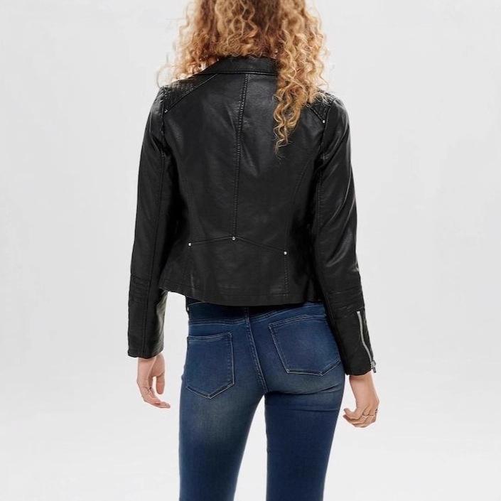 Autumn and winter women's pu leather jacket European and American large size leather jacket retro locomotive jacket Women's jacket