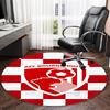 1 pezzo Squadra di Calcio (65) Tappeto Rotondo Stampato Tappeto Rotondo per Sedia Adatto per Camera da Letto Soggiorno Tappeto Decorativo per la Casa