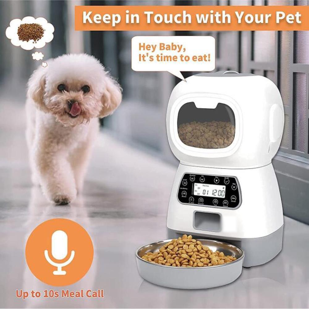 Cheap Pet Supplies Automatic USB Intelligent Food Dispenser Cat Dog