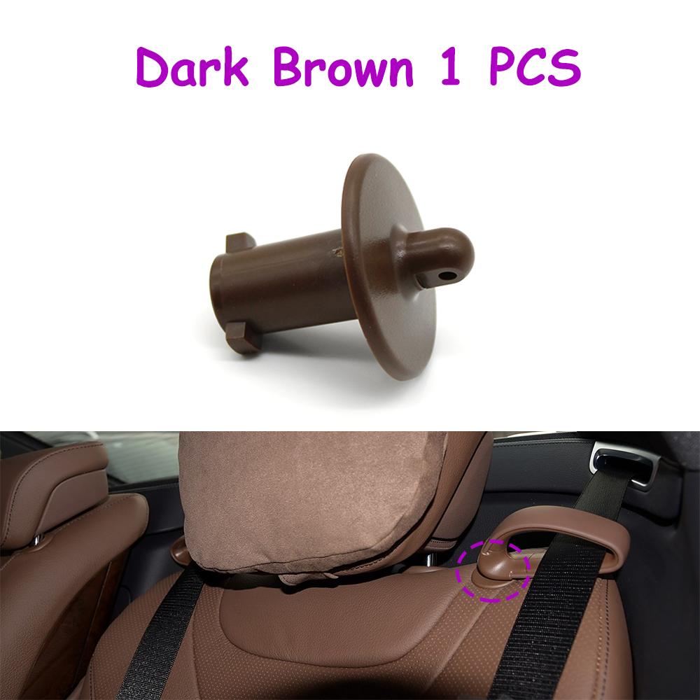 

W222 Car Rear Seat Belt Guide Cable Fixing Tie Buckle Safe Belt Clip For Mercedes Benz S Class 2014- 2228600922 2228601022 Dark Brown 1 PCS