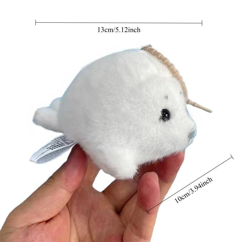 Niedlicher Robben Plüsch Schlüsselanhänger Weiche Kawaii Robben Plüschtiere Anhänger Tier Mode Stoffpuppe Schlüsselring Autoschlüssel Zubehör Auto Schmuck