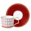 Wedgwood Renaissance Red Teacup Saucer 1058821 [Officially Imported] &