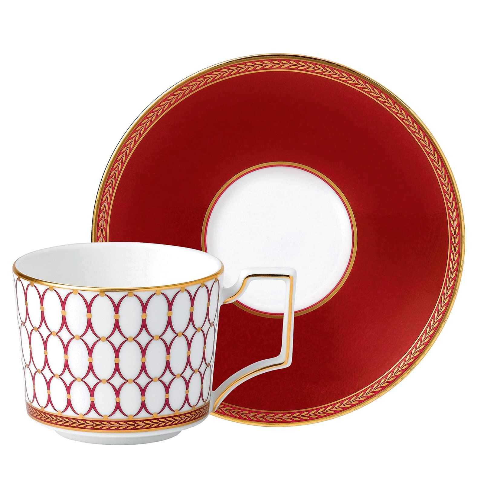 

Wedgwood Renaissance Red Teacup Saucer 1058821 [Officially Imported] &