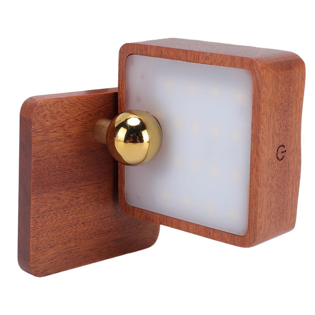 Motion Sensor Magnetic Wall Sconce Wood Night Light Dimmable Rechargeable Wireless Wall Light for Bedroom Kitchen