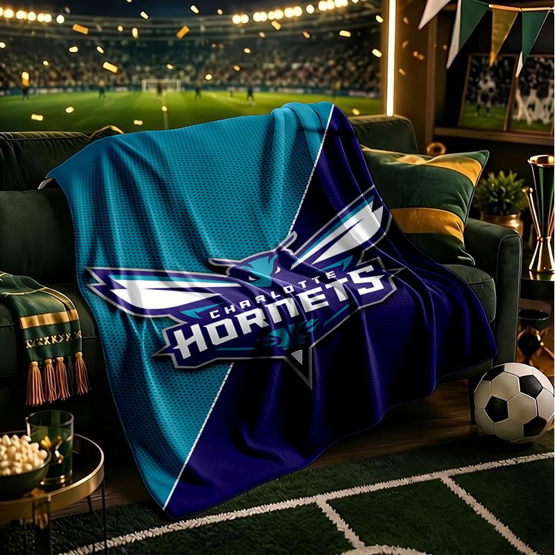 Space Hornets Logo Blanket Lightweight Flannel Bedding Blanket Perfect for Travel, Camping, Living Rooms, Offices, Sofas, Fan Christmas gift