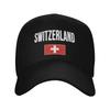 Gorra de la Bandera de Suiza Moda Gorra de Béisbol para Unisex Ajustable Ropa Informal