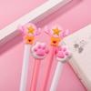 1Pc Cartoon Cat Claw Pentagram Pen 0.5mm Quick Drying Pen Writing Flows Smoothly SeasonSuitable for Writing Office Signature Pens School Prizes
