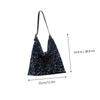OFFSCH Shoulder Messenger Bag Sequin Shoulder Pouch Women Single Shoulder Bag Shopping Bag Pouch Women Satchel Bag Sequin Shopping Bag Women Spa