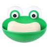 Wall Mounted Hanging Shelf Frog Soap Holder Cartoon Sucker Soap Dish Drain Rack Storage Box