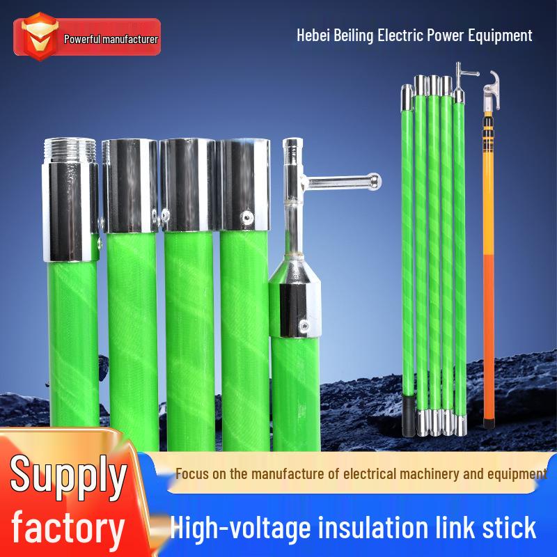 10KV Insulated Telescopic FRP High Voltage Disconnecting Rod U-Type Hook