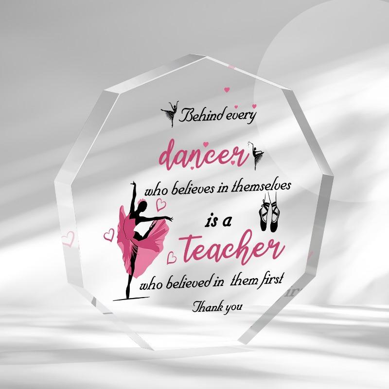 

Dance Teacher Thank You Gift - Classroom & Office Decor for Dance Instructors чистый
