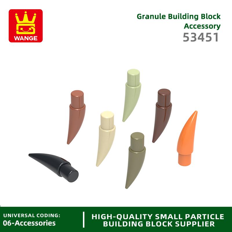 1111Pcs/lot 53451Tiger Teeth Construction Bricks MOC Animal Accessories Works With Featuring Blocks Kids Playthings Gift Idea Box