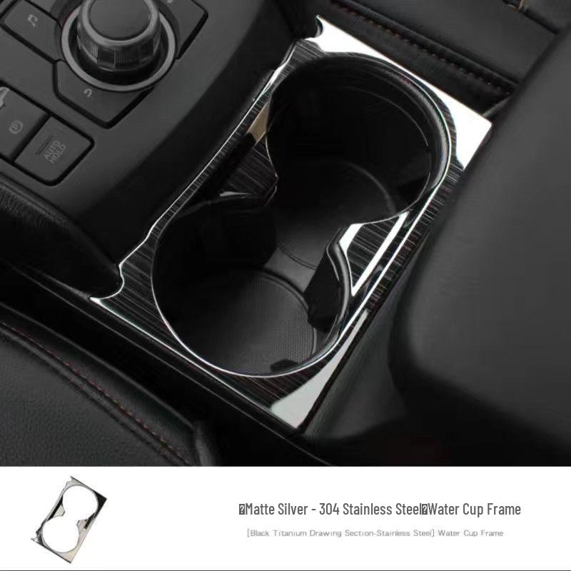 Mazda CX-4 Gear Shift Panel Upgrade: Modern Luxury Mineral Metal Texture Console Kit