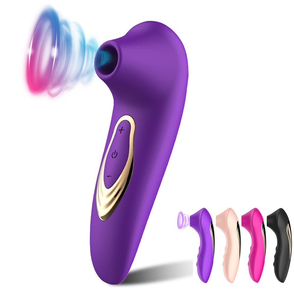 Potężny wibrator łechtaczki Sucker język wibracyjny sutek ssanie obciąganie stymulator łechtaczki Etotic Sex zabawki dla kobiet Masturbator