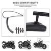 2PCS Schwarz Motorrad Rückspiegel Rückansicht Seiten Spiegel Für Harley Cruiser Bobber Chopper Dyna Softail Motorrad