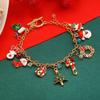 Christmas Women's Bracelet: European & American Creative Snowflake, Reindeer, Bell, Santa Claus Drawstring Design