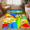 Tappeti Antiscivolo a Tema Mashup Simpsons Gta Vi - Arredamento per la Casa in Poliestere, Adatti per Camere da Letto, Soggiorni, Ingressi, Studi e Decorazioni