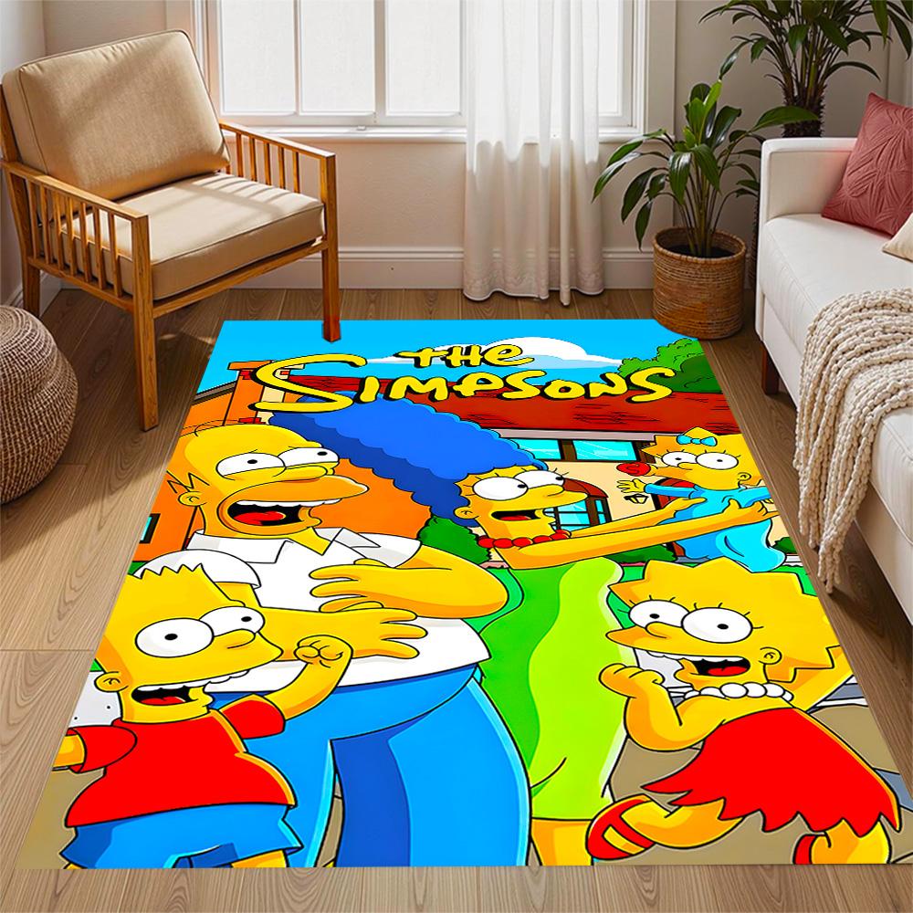 Tappeti Antiscivolo a Tema Mashup Simpsons Gta Vi - Arredamento per la Casa in Poliestere, Adatti per Camere da Letto, Soggiorni, Ingressi, Studi e Decorazioni