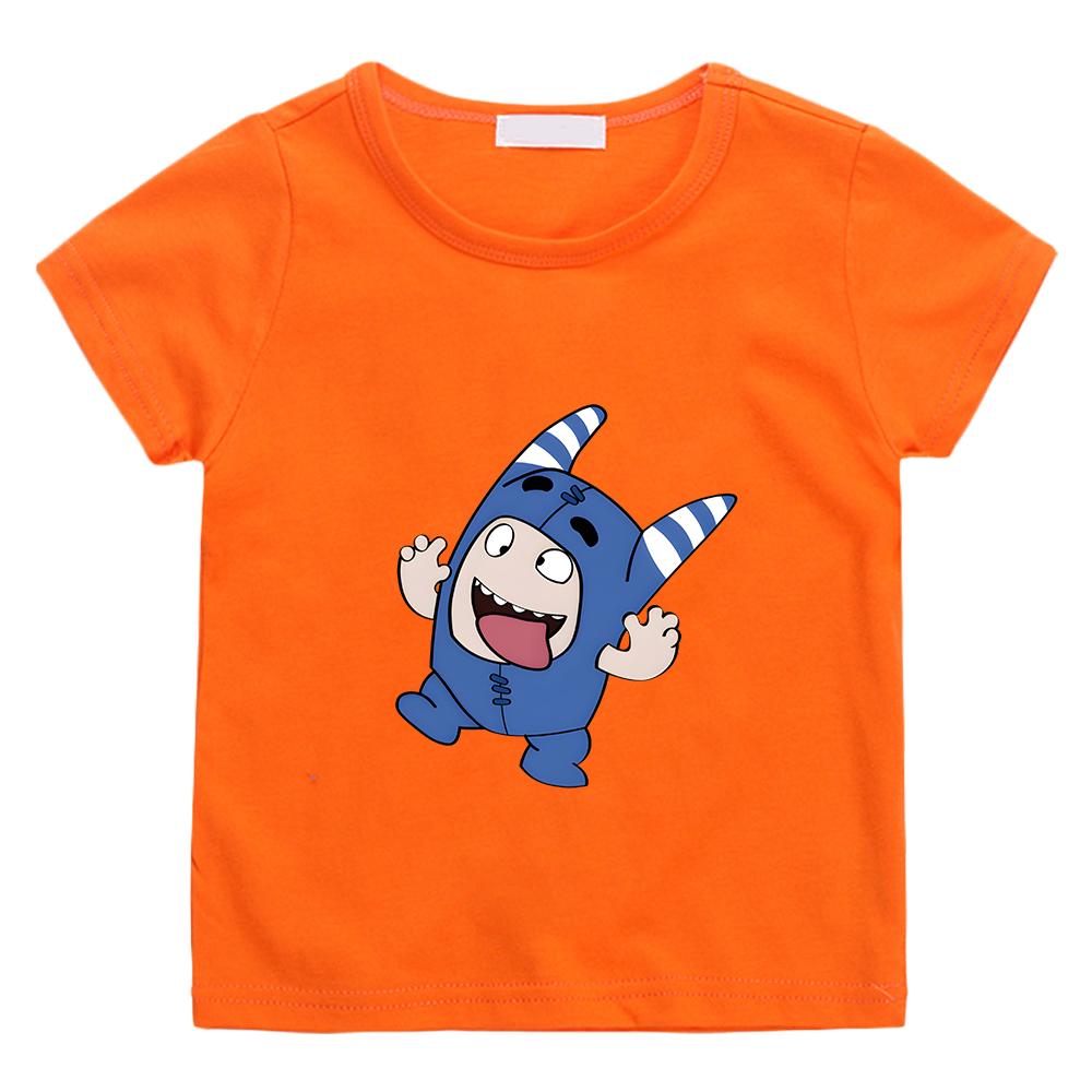 Oddbods Blue POGO Cartoon T-shirt 100% Cotton Casual Summer Children Tee-shirt High Quality Comfortable Tees Boys Girls Tshirts