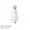 EManco DIY Imitation Pearl Pendants Stainless Steel Charms Gold Plated Jewelry Making Accessories Freshwater Pearl Charm