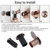 Angle Door Viewer Peephole: Reinforced Zinc-Aluminum Core with HD Optical Lens, 360° Rotation & Anti-Spy Cover for 2.17-4.13 Thickness