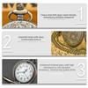 Steampunk Pocket Watch Quartz Movement Pocket Watch Pendant Chain Watches  Best Gift