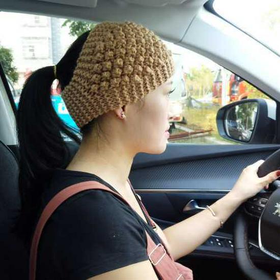 Women's Autumn/Winter Korean Knitted Wide-Brim Headband: Warm Wool Headgear with Flower for Hair & Head Protection