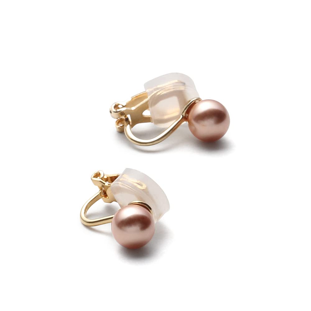 

Серьги с жемчугом Grand Premium Color Pearl Pearl 6 мм 8 мм бусина золотая роза (8мм, золото)